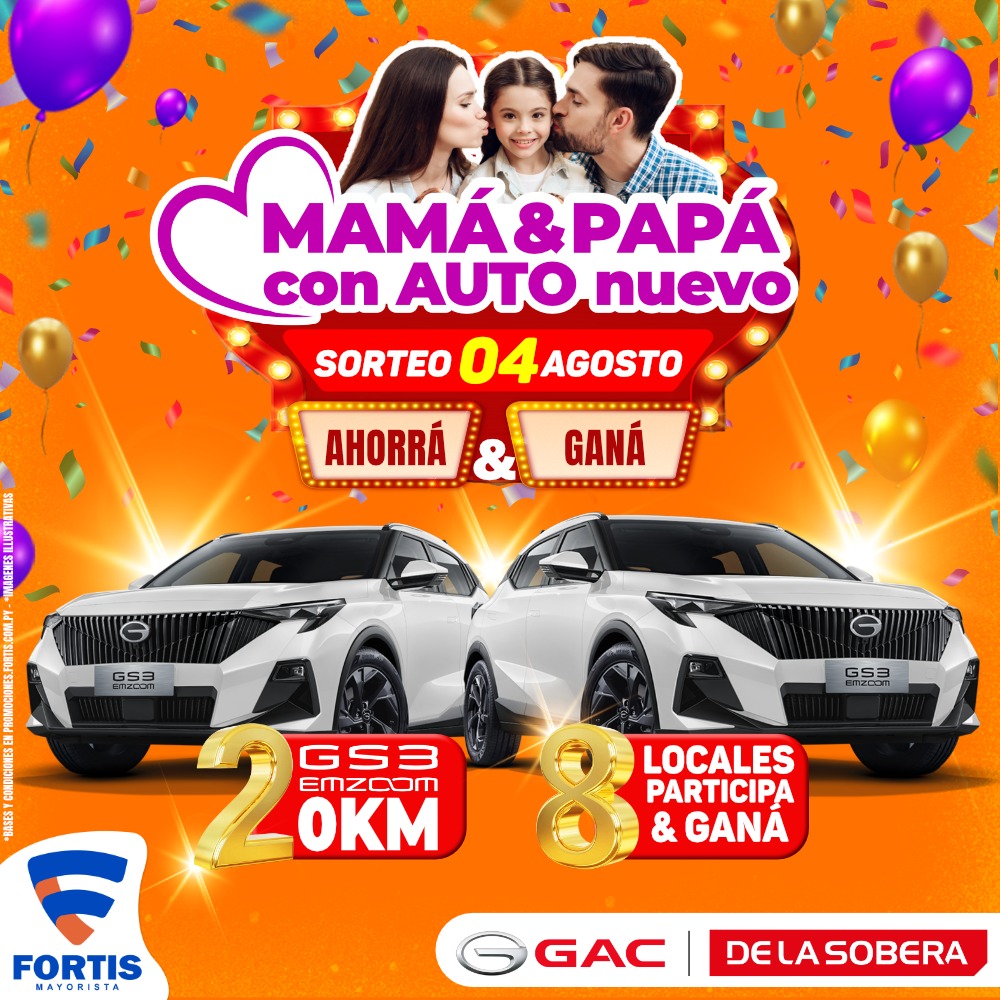 MAMA & PAPA CON AUTO NUEVO 2025